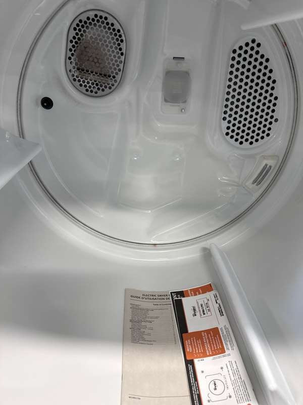 Whirlpool Electric Dryer 7.0 Cu. Ft Steam Volcano Black WED6150PB - Assessment Photo 11