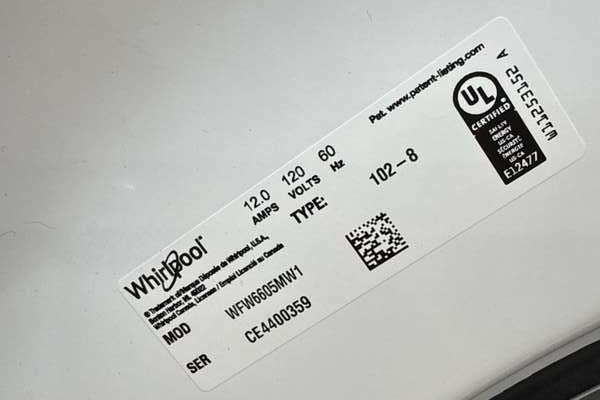 Whirlpool Stackable Front Load Washer 5 cu. ft Steam WFW6605MW - Assessment Photo 11