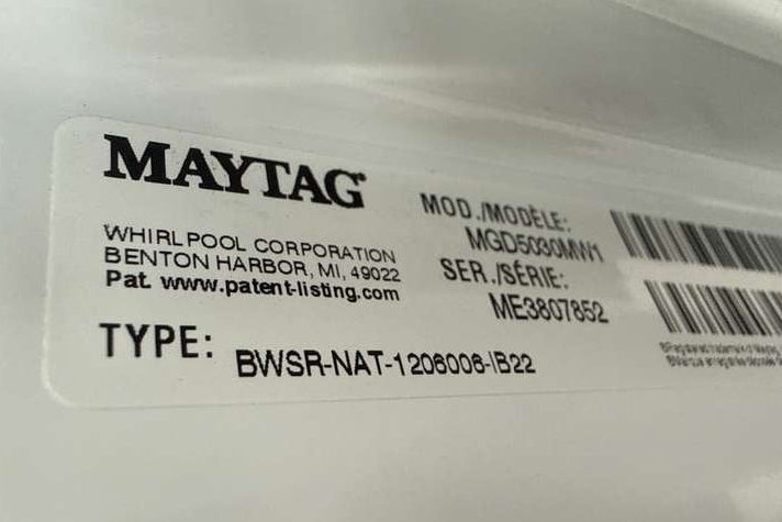 Maytag Gas Dryer 7.0 Cu. Ft MGD5030MW - Assessment Photo 11