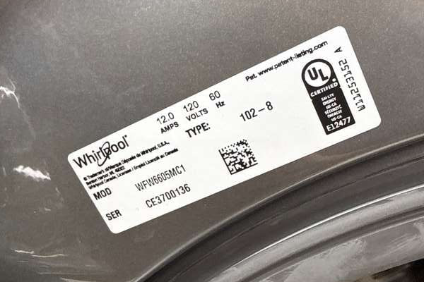 Whirlpool Stackable Front Load Washer 4.5 cu. ft Chrome Shadow WFW6605MC - Assessment Photo 11