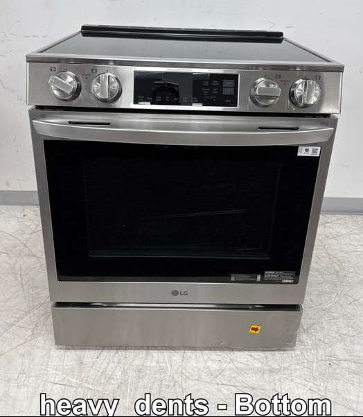 LG 30" Slide-In Electric Induction Convection Range Stainless Smart LSIL6334FE