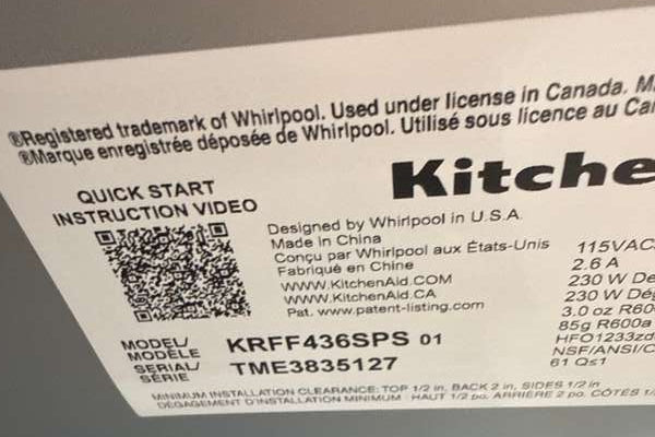KitchenAid 36" French Door Refrigerator 30 cu. ft Stainless Steel KRFF436SPS - Assessment Photo 11
