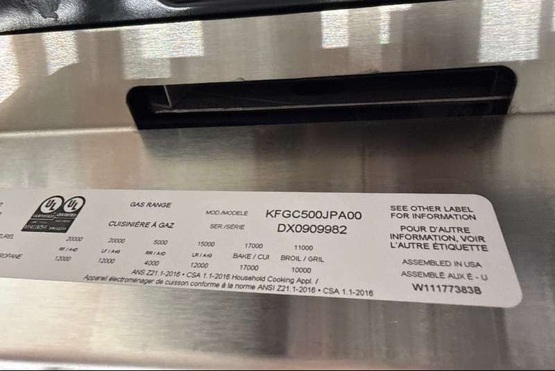 KitchenAid 30" Slide-In Gas Range 4.1 cu ft Convection KFGC500JPA - Assessment Photo 11
