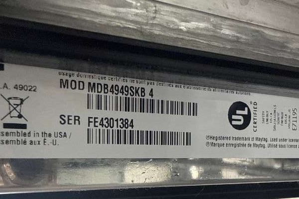 Maytag 50 dBA Front Control Built-In Dishwasher Black MDB4949SKB - Assessment Photo 11