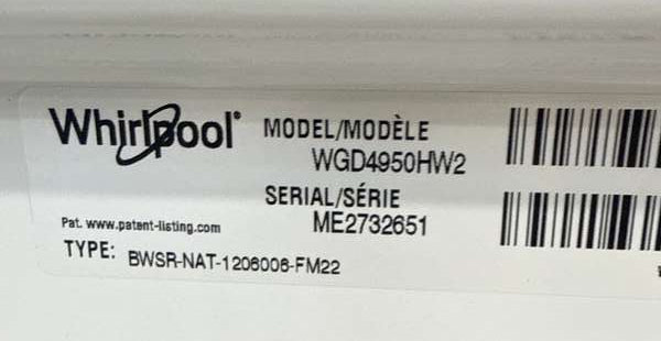 Whirlpool 7 Cu. Ft Gas Dryer w/ AutoDry System WGD4950HW White - Assessment Photo 11