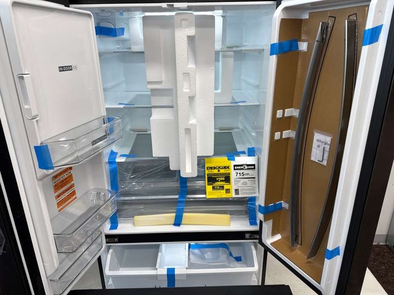 Whirlpool 36" French Door Refrigerator Ice Maker Black WRFF3536SV - Assessment Photo 11