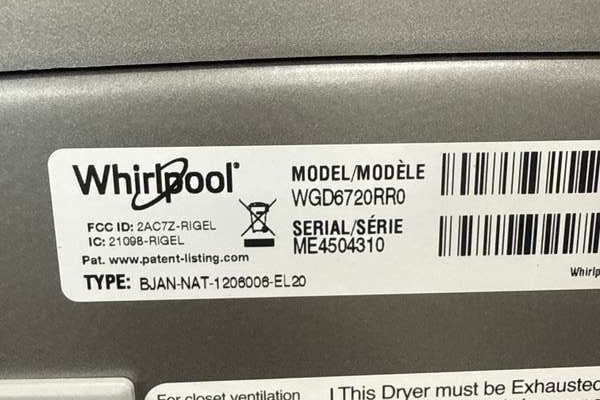 Whirlpool Front Load Gas Dryer 7.4 Cu. Ft Smart Steam WGD6720RR - Assessment Photo 12