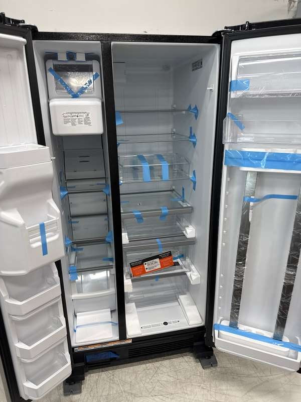 Whirlpool 33" Side-by-Side Refrigerator 21 cu. ft Black Stainless WRS321SDHV - Assessment Photo 12