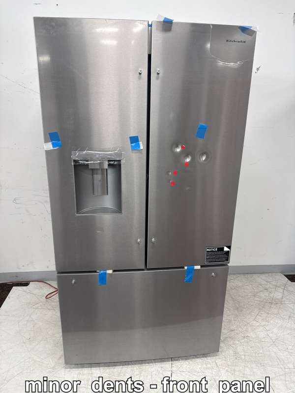 KitchenAid 36" French Door Refrigerator 30 cu. ft Stainless Steel KRFF436SPS - Assessment Photo 12