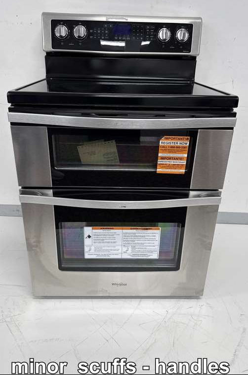 Whirlpool 30" Double Oven Electric Range 6.7 cu ft Convection WGE745C0FS - Assessment Photo 12
