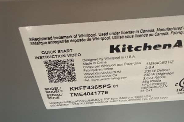 KitchenAid 36" French Door Refrigerator 30 cu. ft Stainless Steel KRFF436SPS - Assessment Photo 12