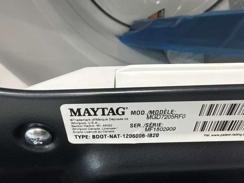 Maytag Pet Pro Top Load Gas Dryer 7.4 Cu. Ft Smart Midnight Steel MGD7205RF - Assessment Photo 12