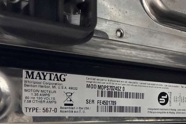 Maytag 24" Built-In Top Control 47 dBA Dishwasher Stainless Steel MDPS7024SZ - Assessment Photo 12