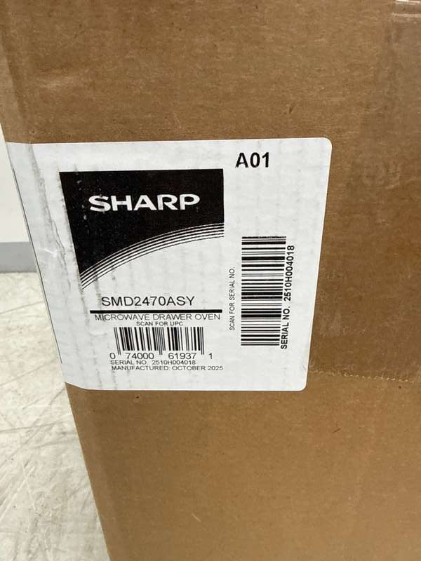 Sharp Built-In 24" Microwave Drawer 1.2 Cu. Ft Stainless Steel SMD2470ASY - Assessment Photo 12