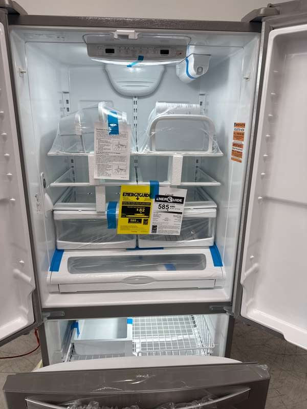 Whirlpool 33" French Door Refrigerator 22 cu. ft Stainless Steel WRFF5333PZ - Assessment Photo 12