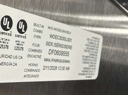 Whirlpool 30" Self-Cleaning Wall Oven w/ Microwave Stainless Steel WOEC3030LS - Assessment Photo 13