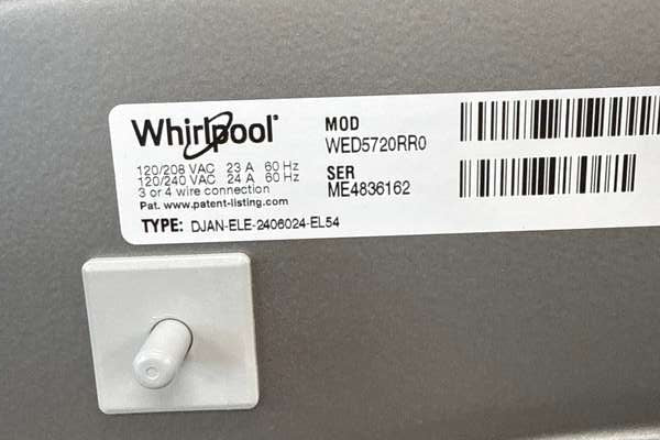 Whirlpool Electric Front Load Dryer 7.4 Cu. Ft Smart Radiant Silver WED5720RR - Assessment Photo 13