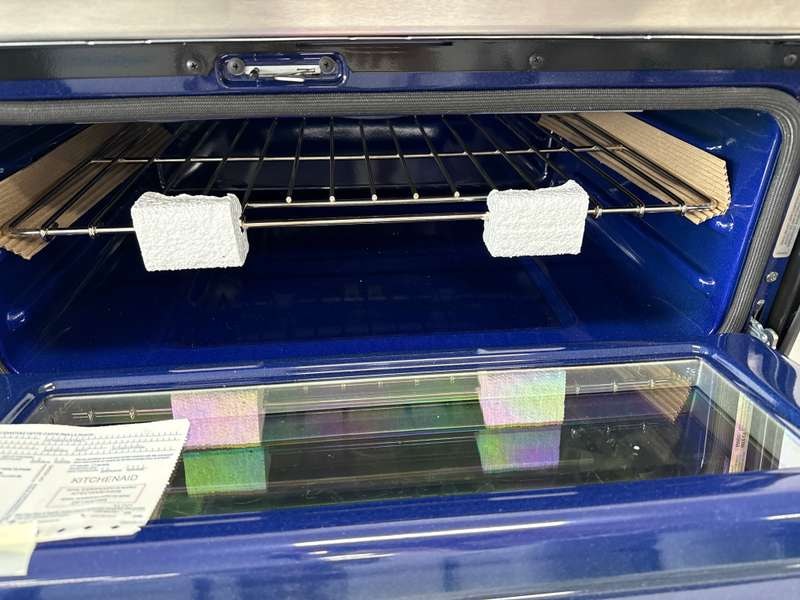KitchenAid 30" Double Oven Electric Range 6.7 cu. ft Convection KFED500ESS - Assessment Photo 13