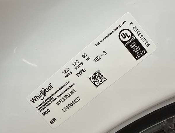 Whirlpool All In One Washer Dryer 4.5 Cu. Ft Steam WFC682CLW - Assessment Photo 13
