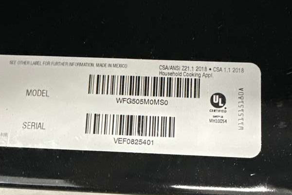 Whirlpool 30" Freestanding Gas Range 5 Burner Stainless 5.1 cu. ft WFG505M0MS - Assessment Photo 13