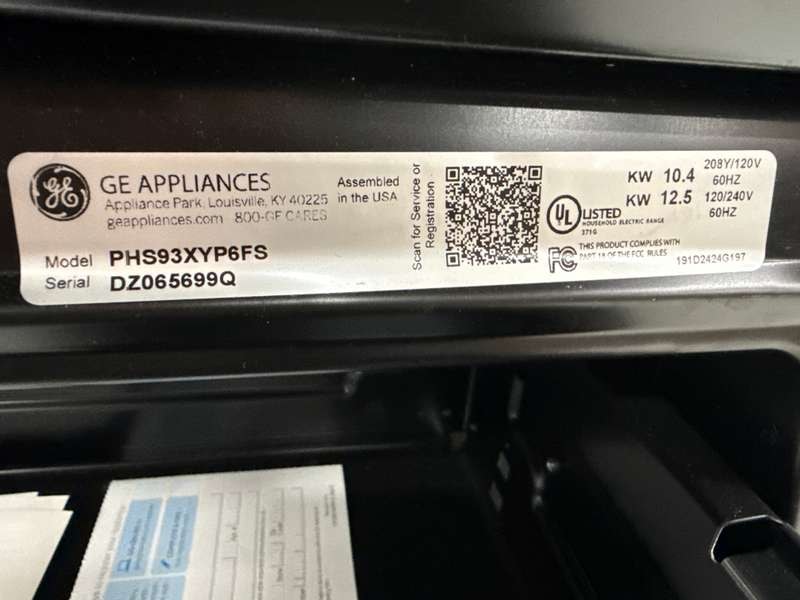 GE Profile 30" Slide-In Electric Range 5.3 Cu Ft Induction Convection PHS93XYPFS - Assessment Photo 14