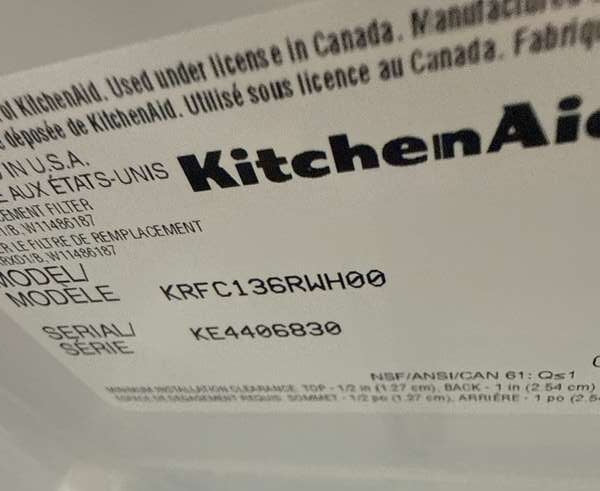 KitchenAid 36" Counter-Depth French Door Refrigerator 23.8 Cu. Ft KRFC136RWH - Assessment Photo 14