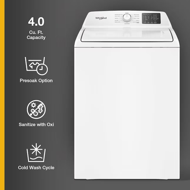 Whirlpool Top Load Washer 3.8 cu. ft WTW4105SW - Assessment Photo 2
