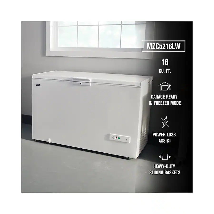 Maytag Garage Ready Chest Freezer w/ Power Loss Assist 16 cu. ft MZC5216LW - Assessment Photo 2