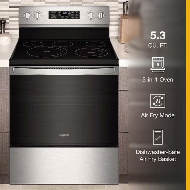 Whirlpool Electric Convection Range 5.3 cu. ft Stainless Steel WFE550S0LZ - Assessment Photo 2