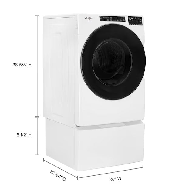 Whirlpool Stackable Electric Dryer 7.4 cu. ft Steam WED6605MW - Assessment Photo 2