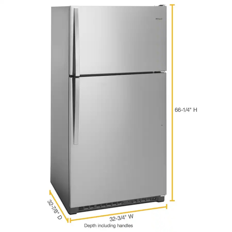 Whirlpool 21" Top Freezer Refrigerator 21 cu. ft WRT311FZDM - Assessment Photo 3