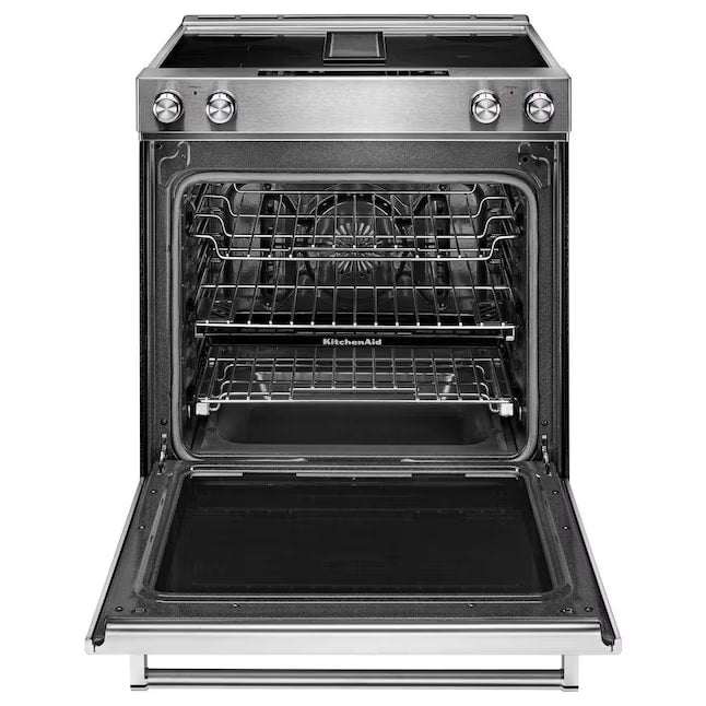 KitchenAid Slide-In Electric Downdraft Range 6.4 Cu. Ft Convection KSEG950ESS - Assessment Photo 3