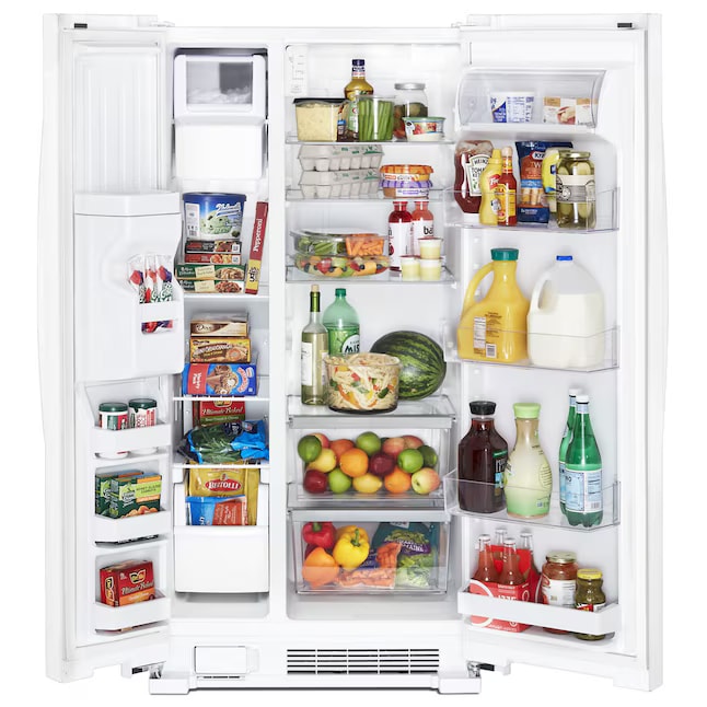 Whirlpool 36" Side-by-Side Refrigerator 24.2 cu. ft White WRS315SDHW - Assessment Photo 3