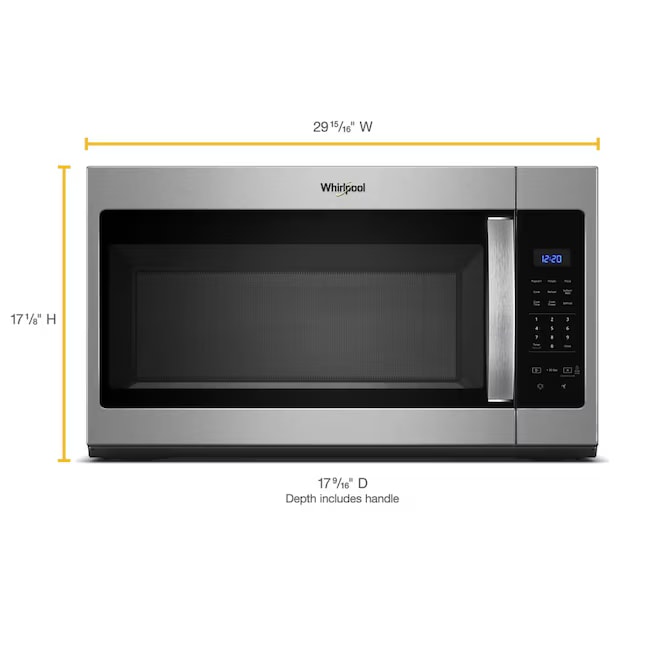 Whirlpool Over-the-Range 300 CFM Microwave 1.7 cu. ft Stainless Steel WMH31017HZ - Assessment Photo 3