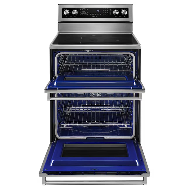 KitchenAid 30" Double Oven Electric Range 6.7 cu. ft Convection KFED500ESS - Assessment Photo 4