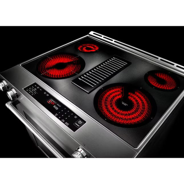 KitchenAid Slide-In Electric Downdraft Range 6.4 Cu. Ft Convection KSEG950ESS - Assessment Photo 4