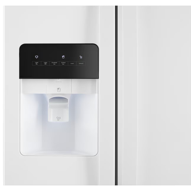 Whirlpool 36" Side-by-Side Refrigerator 24.2 cu. ft White WRS315SDHW - Assessment Photo 4