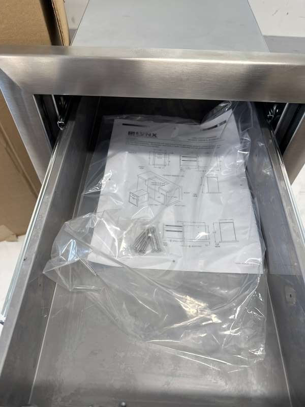 Lynx Professional Grill Ventana 16" Double Drawer Stainless Steel LDW16-4 - Assessment Photo 4
