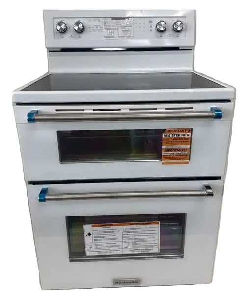 KitchenAid Electric Double Oven Convection Range 6.7 Cu. Ft KFED500EWH - Assessment Photo 5