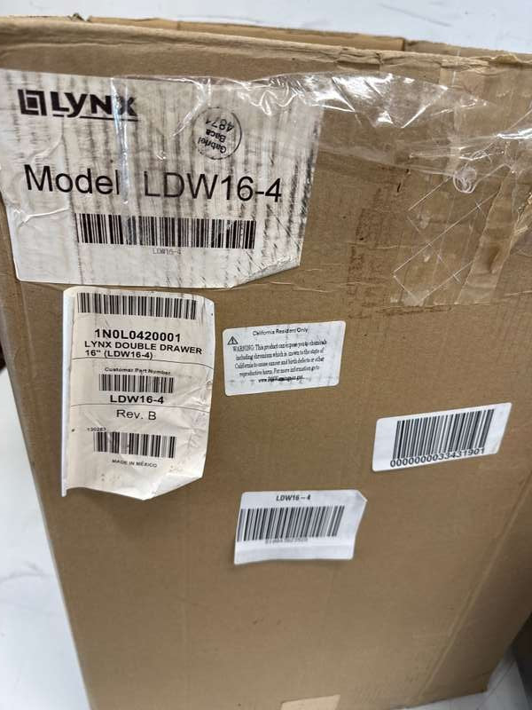 Lynx Professional Grill Ventana 16" Double Drawer Stainless Steel LDW16-4 - Assessment Photo 5