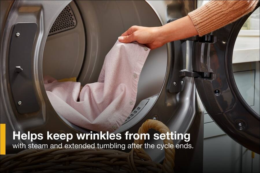 Whirlpool Stackable Electric Dryer 7.4 cu. ft Smart Chrome Shadow WED6605MC - Assessment Photo 6