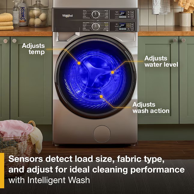 Whirlpool Electric 4.5 cu. ft Washer 7.4 Cu. Ft. Dryer Radiant Silver WEF5727TR - Assessment Photo 8