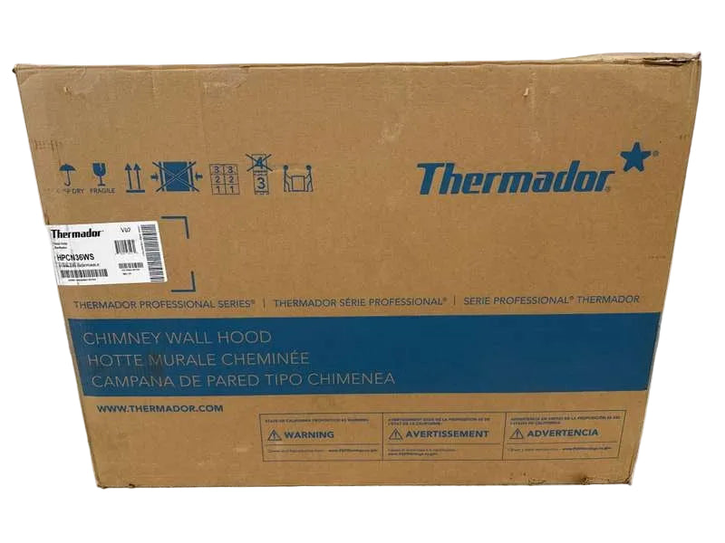 Thermador PROFESSIONAL SERIES 36" Wall Range Hood Stainless Steel HPCN36WS - Assessment Photo 8