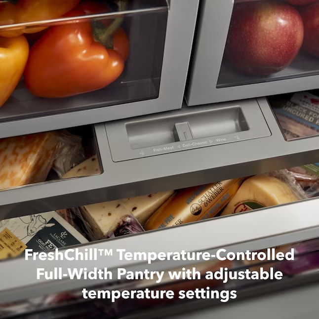 KitchenAid 27" French Door Refrigerator 27 Cu. Ft Stainless Steel KRFF577KPS - Assessment Photo 8