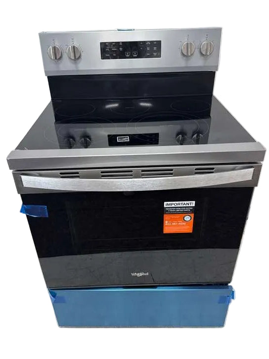 Whirlpool 30" Electric Range 5.3 cu. ft w/ Air Fry Stainless Steel WFES5030RZ