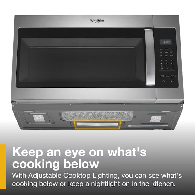 Whirlpool Over-the-Range 300 CFM Microwave 1.7 cu. ft Stainless Steel WMH31017HZ - Assessment Photo 9