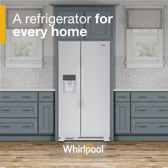 Whirlpool 36" Side-by-Side Refrigerator 24.2 cu. ft White WRS315SDHW - Assessment Photo 9