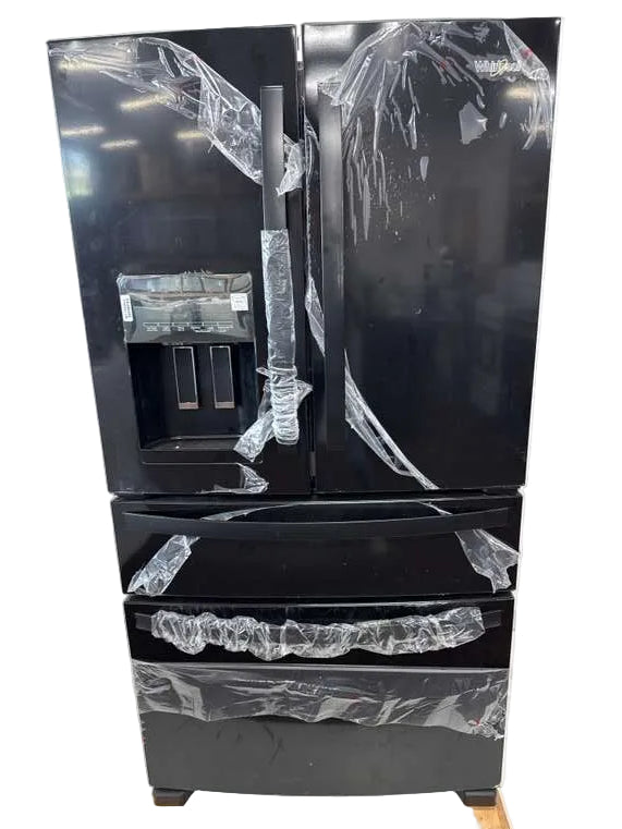 Whirlpool 36" French Door Refrigerator Black 25 cu. ft WRMF3636RB - Assessment Photo 9