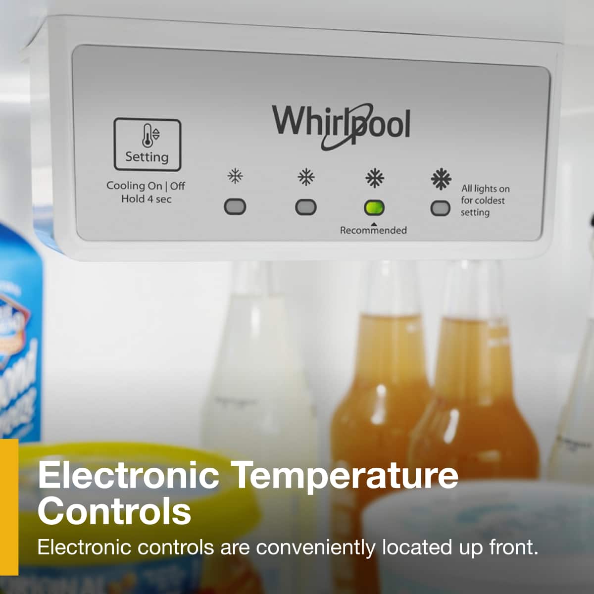 Whirlpool 28" Top Freezer Refrigerator 18 cu. ft Stainless Steel WRT518SZFM - Image 7