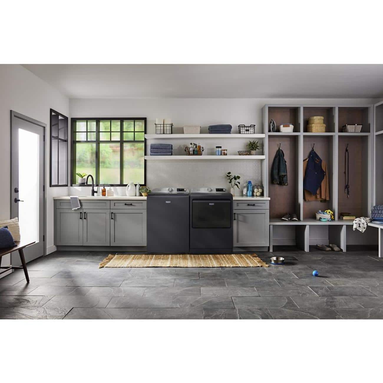 Maytag Pet Pro Top Load Gas Dryer 7.4 Cu. Ft Smart Midnight Steel MGD7205RF - Image 9